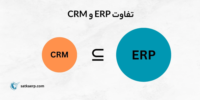 تفاوت erp , crm