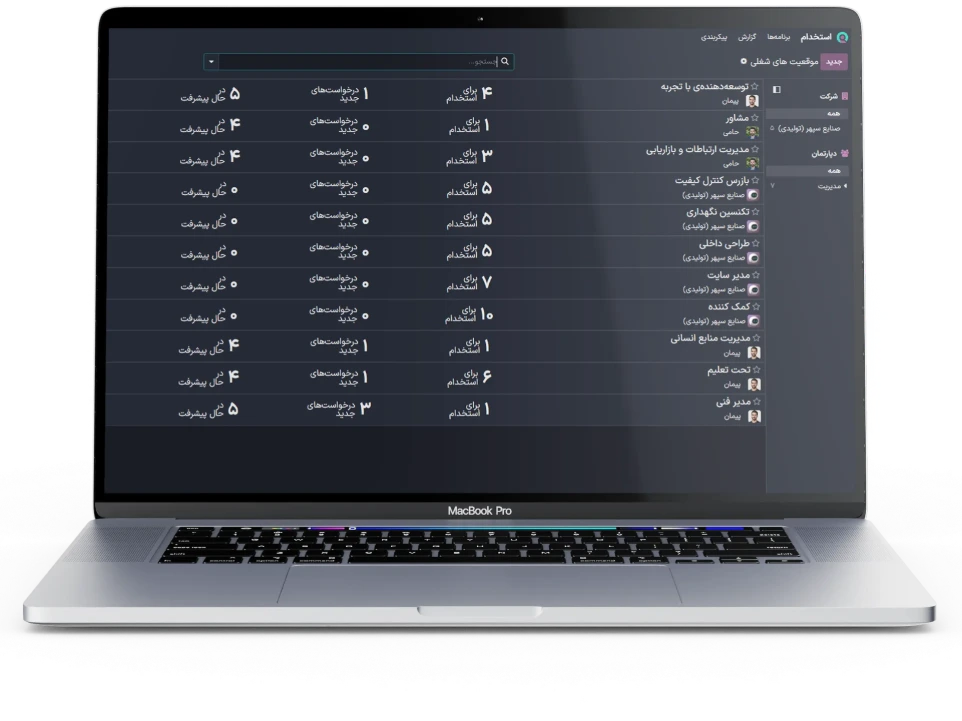 نرم افزار استخدام و  جذب نیرو